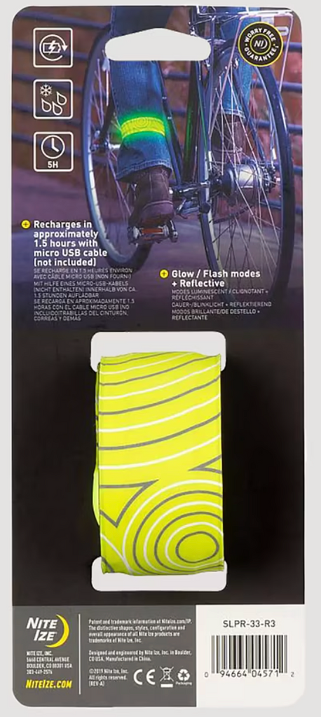SlapLit™ Rechargeable LED Slap Wrap - Neon Yellow/Green LED