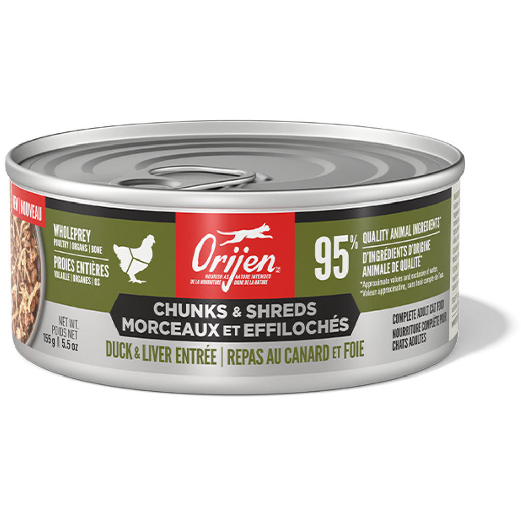 ORIJEN / ACANA Cat Chunks & Shreds 155gr.
