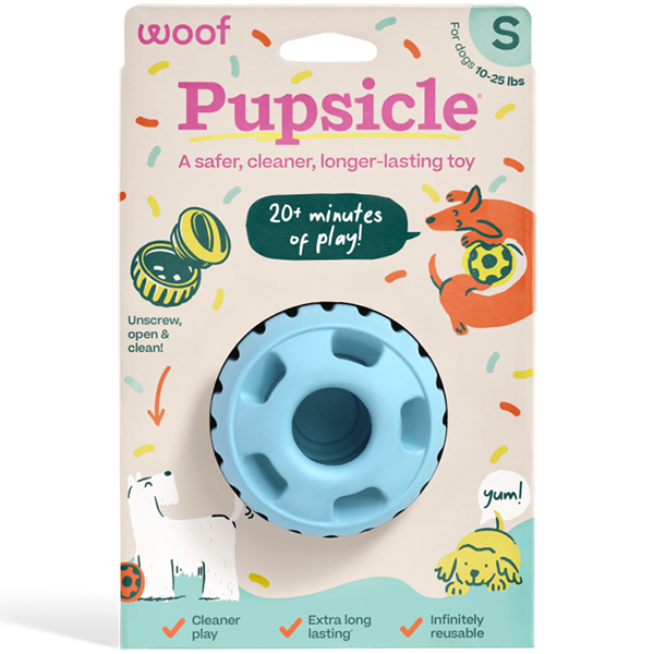 Woof Pet Dog Pupsicle Toy Blue Small