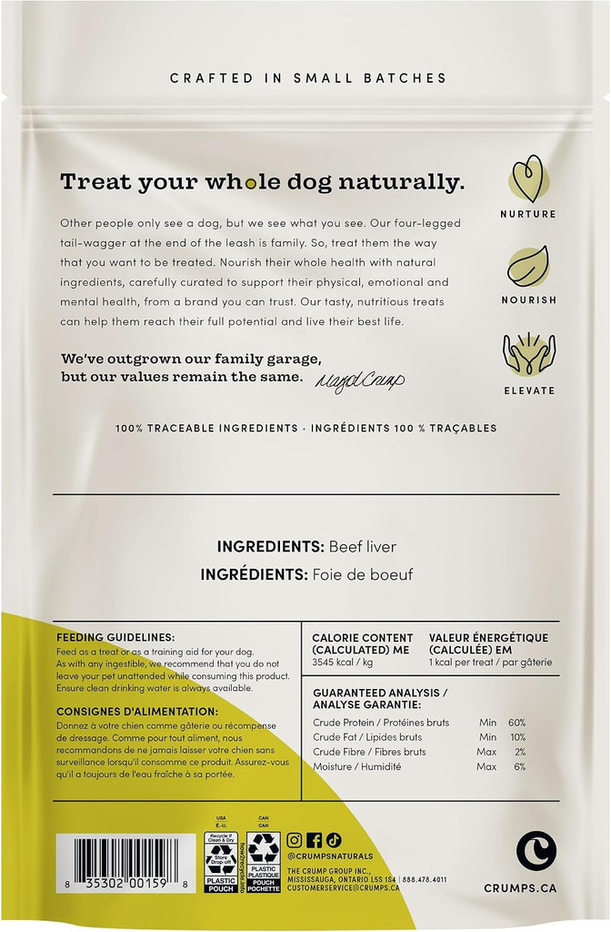 Crumps' Naturals Dog Mini Trainers FD Beef 126g