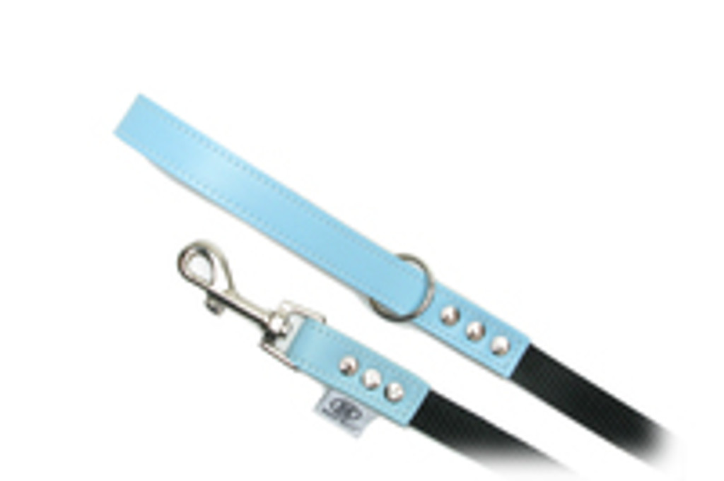 Buddy Belt Leash Blue - 6'x1/2"