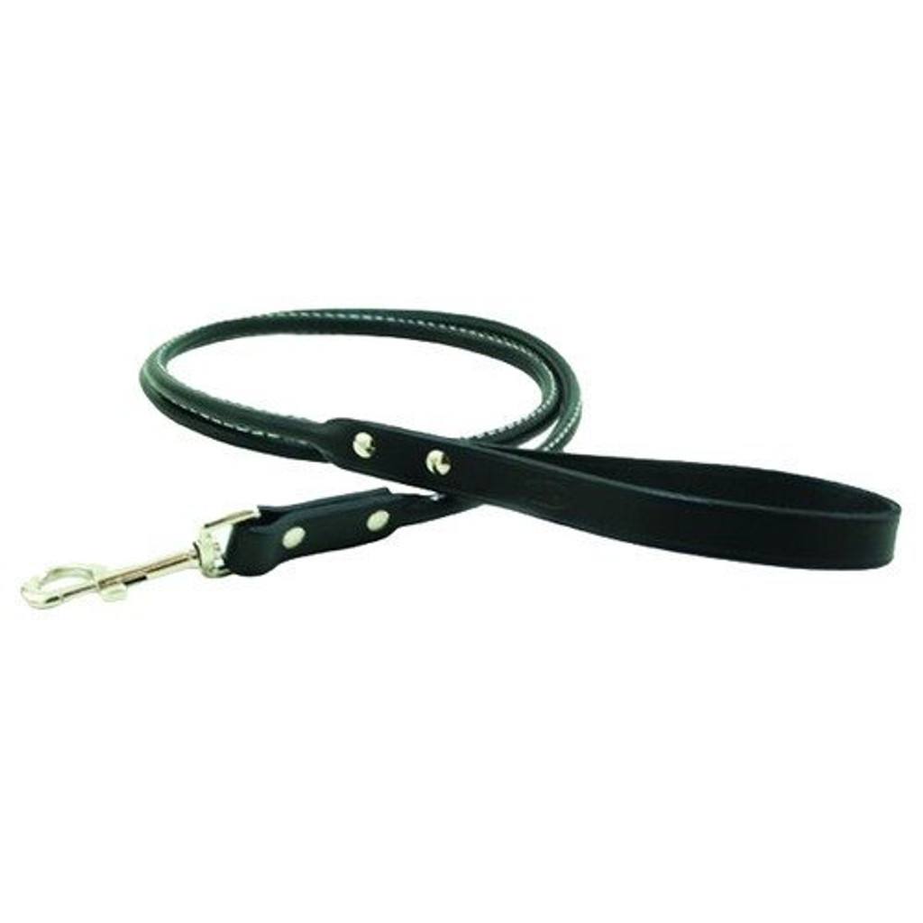 Auburn Rolled Leather Leash