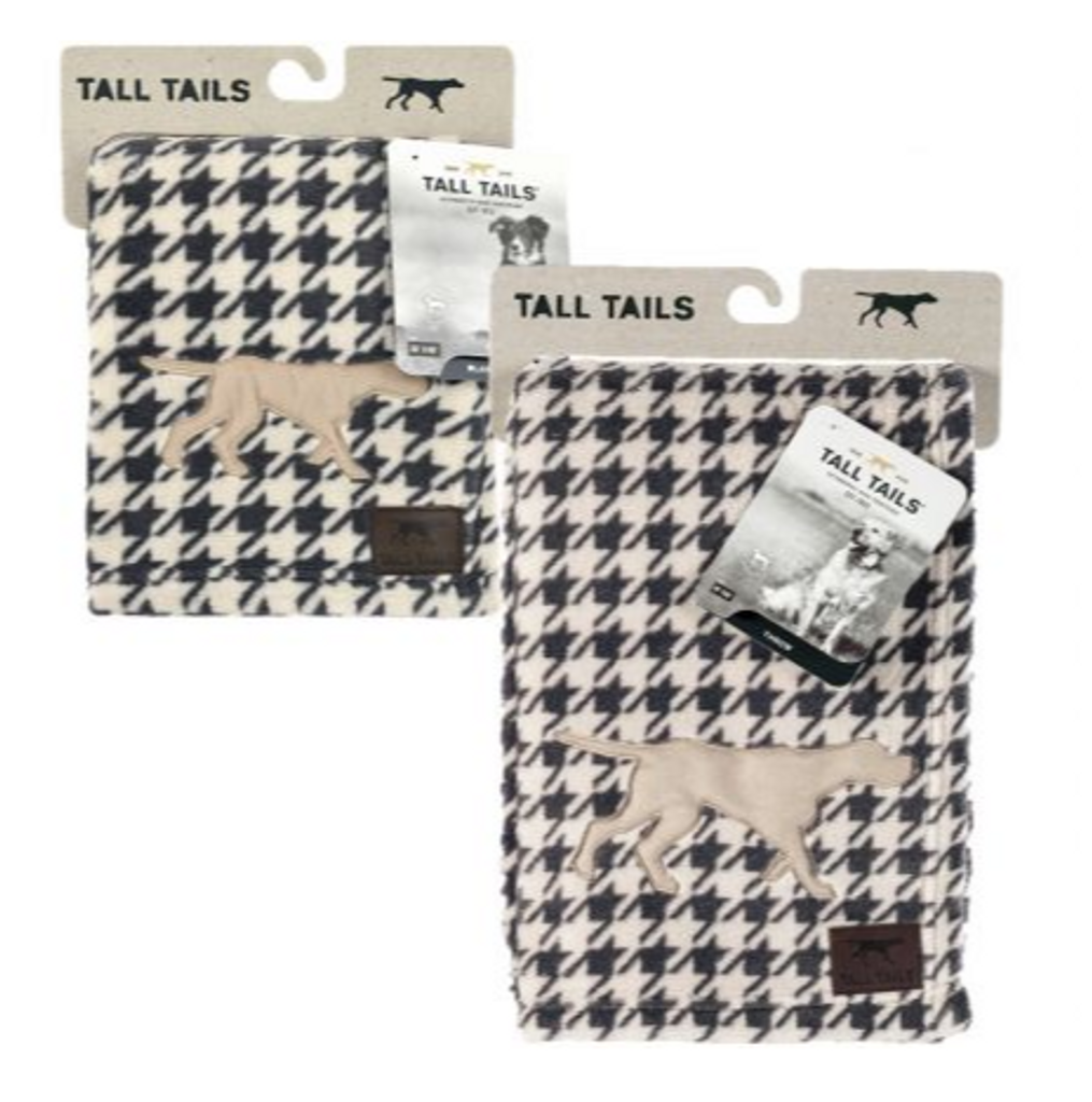 Tall Tails Fleece Blanket - Houndstooth