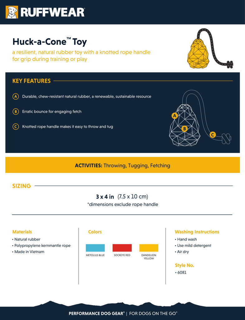 Ruffwear Huck-a-Cone Toy