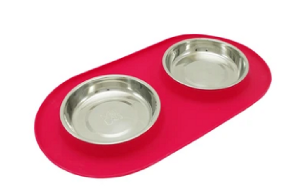 Messy Mutts Double Silicone Feeder for Cats