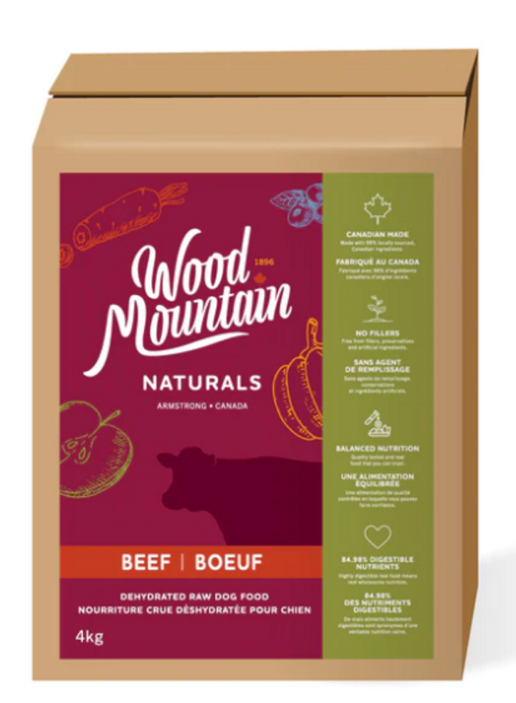 WOOD Mountain Naturals Dog BEEF 4kg