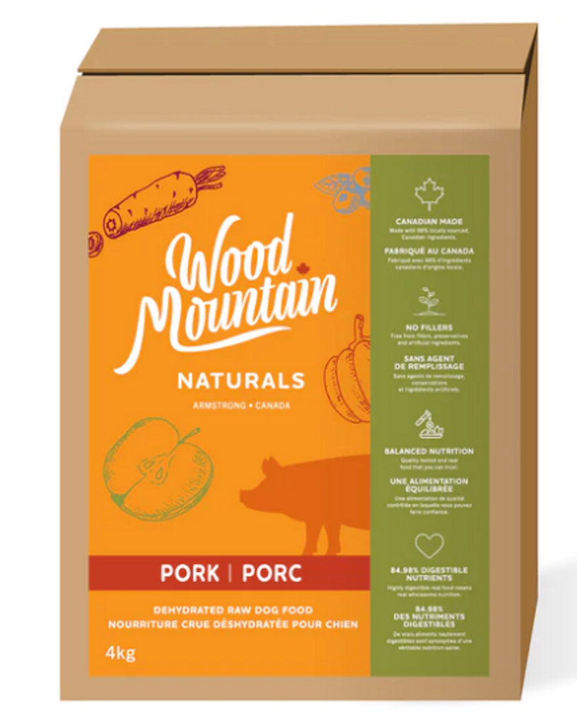 WOOD Mountain Naturals Dog PORK 4kg