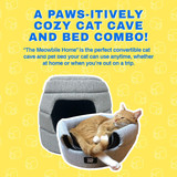 Travel Cat - The Meowbile Home - Convertible Cat Bed & Cave