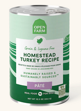 Homestead Turkey Pâté for Dogs
This complete and balanced pâté recipe features G.A.P. certified, humanely raised turkey as the first ingredient, with no antibiotics or added hormones. In addition, turkey liver and non-GMO vegetables such as sweet potatoes, carrots and spinach are added to provide a highly nutritious, delicious meal your pup will crave.