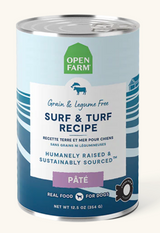 Surf & Turf Pâté for Dogs
This complete and balanced pâté recipe features Ocean Wise® certified whitefish and G.A.P. certified, humanely raised beef. In addition, beef liver and non-GMO vegetables such as sweet potatoes and spinach are added to provide a highly nutritious, delicious meal your pup will crave.