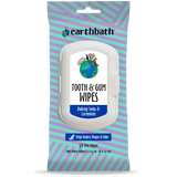Earthbath Tooth & Gum Wipes Baking Soda & Cornmint 50 ct