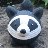 Hugglehound Reggie Raccoon Ruff-Tex® Ball Dog Toy  Large