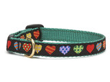 Up Country Colorful Hearts Cat Collar