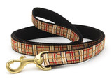 Up Country Tan Plaid 6' Leash