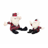 HuggleFleece Santa Knottie with Tartan Plaid