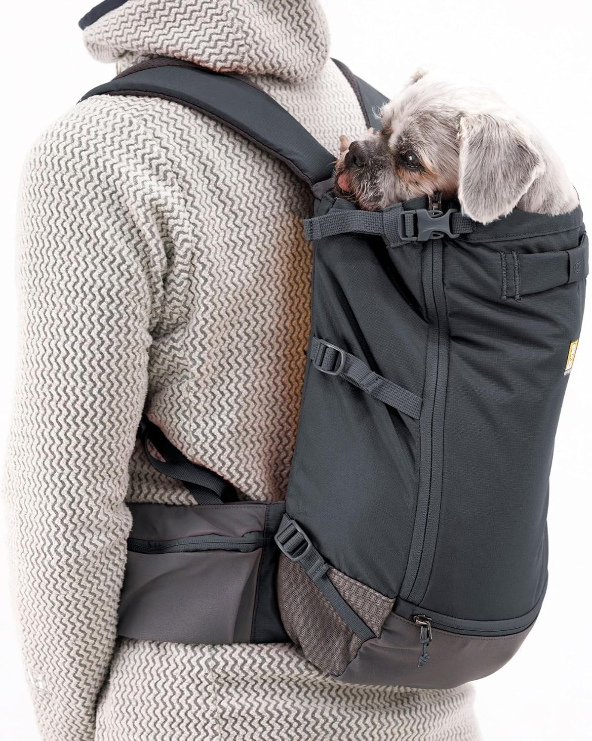 RuffWear Hitch Hiker™ Dog Backpack Carrier Basalt Gray - Bark