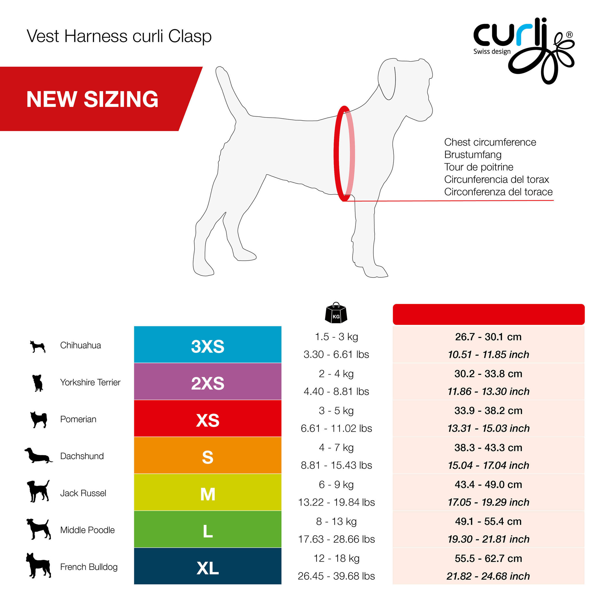 Curli Harness CLASP Air-Mesh Red - Bark, Bath & Beyond Pet Boutique