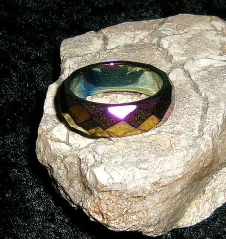 Hematite ring with WERE-DRAGON