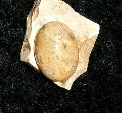 Stone Cabochon with LUCK & MONEY PLUS EVIL EYE AND CURSE PROTECTION SPELLS