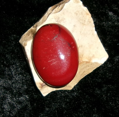 Jasper Stone with RED DRAGON