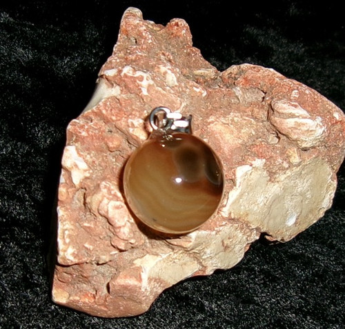 Stone Orb Pendant with HIPPOGRIFF