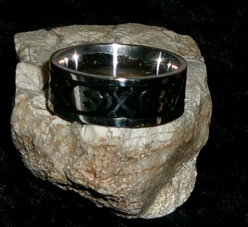 Stainless Steel Ring with MASTER STRIGOI VAMPIRE