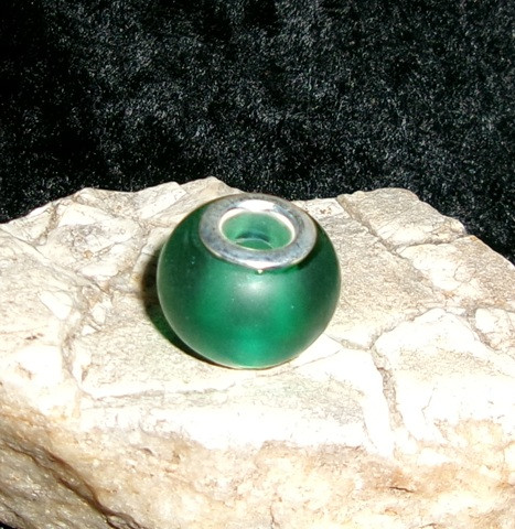 Glass bead with LEPRECHAUN