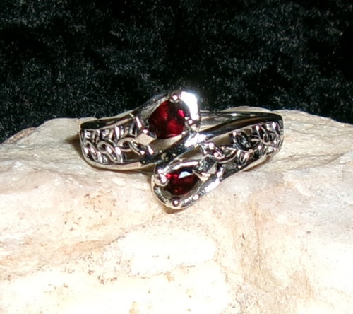 Silver Ring  with TWIN ELDER VAMPIRES