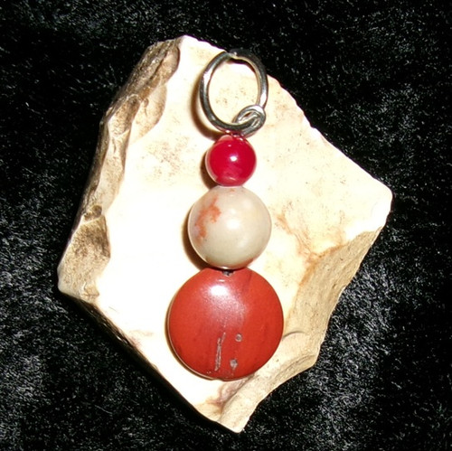 Bead Pendant with RED DRAGON