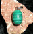 Green Pendant with IRISH CLOVER FAIRY