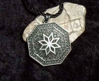 Pewter Pendant with WARLOCK