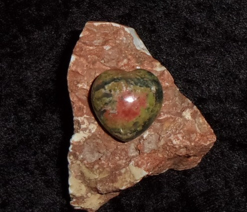 Heart Stone with COPPER DRAGON