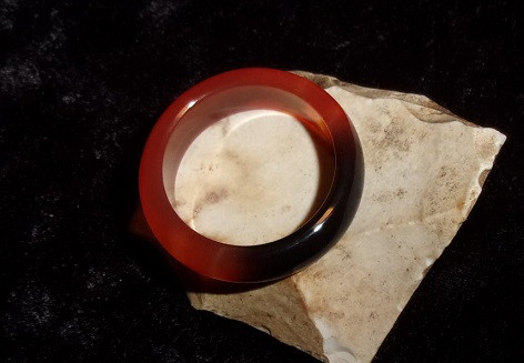 Agate Ring with FIRE FAE