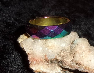 Hematite Ring with NORSE TIGER