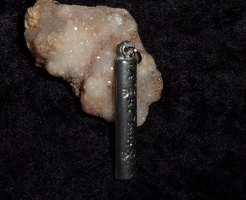 Pewter Pendant with GOLD DJINN