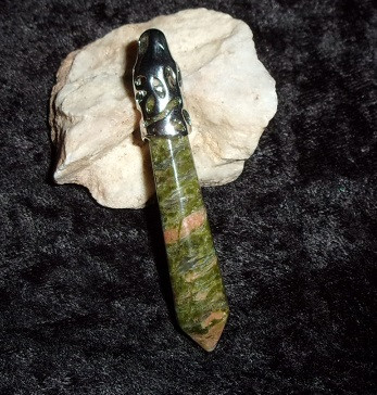 Unakite Pendant with MARDU DJINN