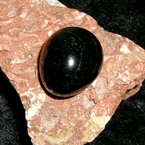 Black Tourmaline Stone with BLACK DRAGON