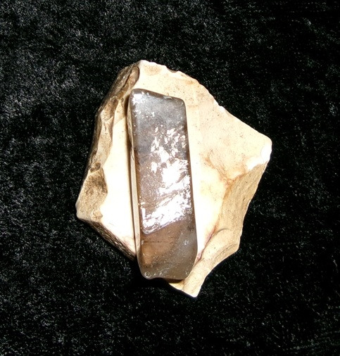 Quartz Pendant with GOLD DJINN