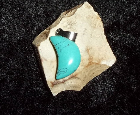 Moon Pendant with WATER NYMPH