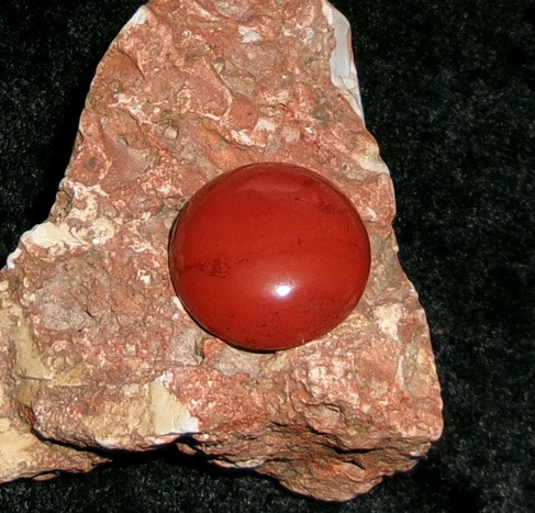 Stone Cabochon with RED DRAGON