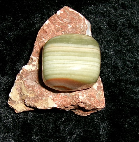 Green Onyx Stone with FOO DOGS