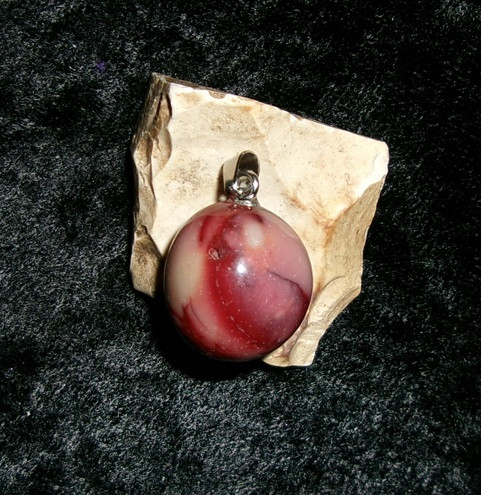 Natural Stone Pendant with NORSE VAMPIRE