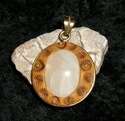Moonstone Pendant with ILMU KHODAM