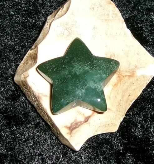 Carved Stone with WOODLAND ELF
