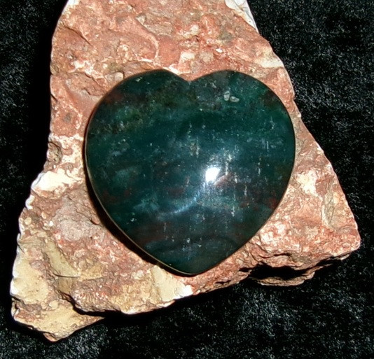 Carved Heart Stone with DARK GRIGORI WATCHER