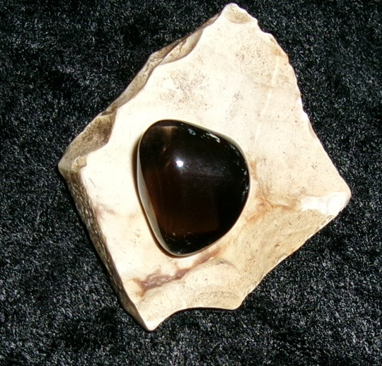 Stone with BLACK PANTHER TOTEM