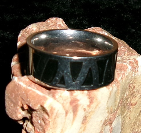 Ring with AFRICAN ELDER VAMPIRE
