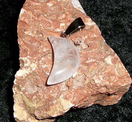 Quartz Pendant with SPARKLING ANGEL