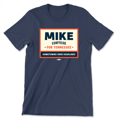 Hometowns Over Headlines (Unisex Navy Tee)