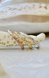 14KT 2MM Wave Design Ring  | Price Varies Based on Size